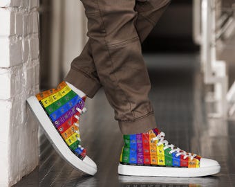 Periodiskt system Pride Höga skor | Kemipresent för män | Lärarpresent för naturvetenskap | Chemical Kim