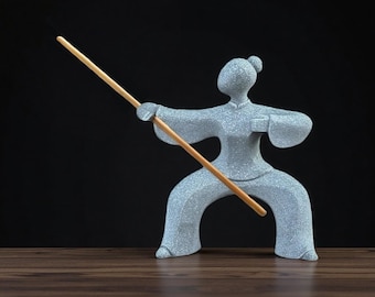 ヴィンテージ 骨樹脂 カンフー 禿げ頭 少年 僧侶 像 置物、手彫り 中国