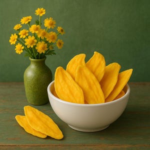 Natural Dried Mango | 100% Pure Mango Slices | No Added Sugar | Healthy Vegan Snack | Turkish Dried Fruits