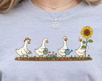 Funny Gardening Goose PNG, Garden, Goose Gardener, Farmer Goose Design, Gardening Shirt PNG, Spring Garden Goose Sublimation