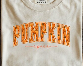 Pumpkin Spice Fall Plaid Pumpkin Spice PNG Design, Cozy Autumn Season Shirt, Cute Thanksgiving Shirt, Digital Download