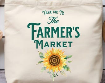 Farmer's Market Sunflower PNG Design, Rustic Farmhouse Style, Sublimation Design Digital Download, Instant Download