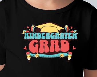 Kindergarten Graduate PNG: Sublimation Shirt Design (Digital Download, Commercial Use)