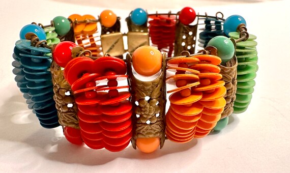 Amazing and Colorful 1930s Czech Celluloid Glass … - image 2