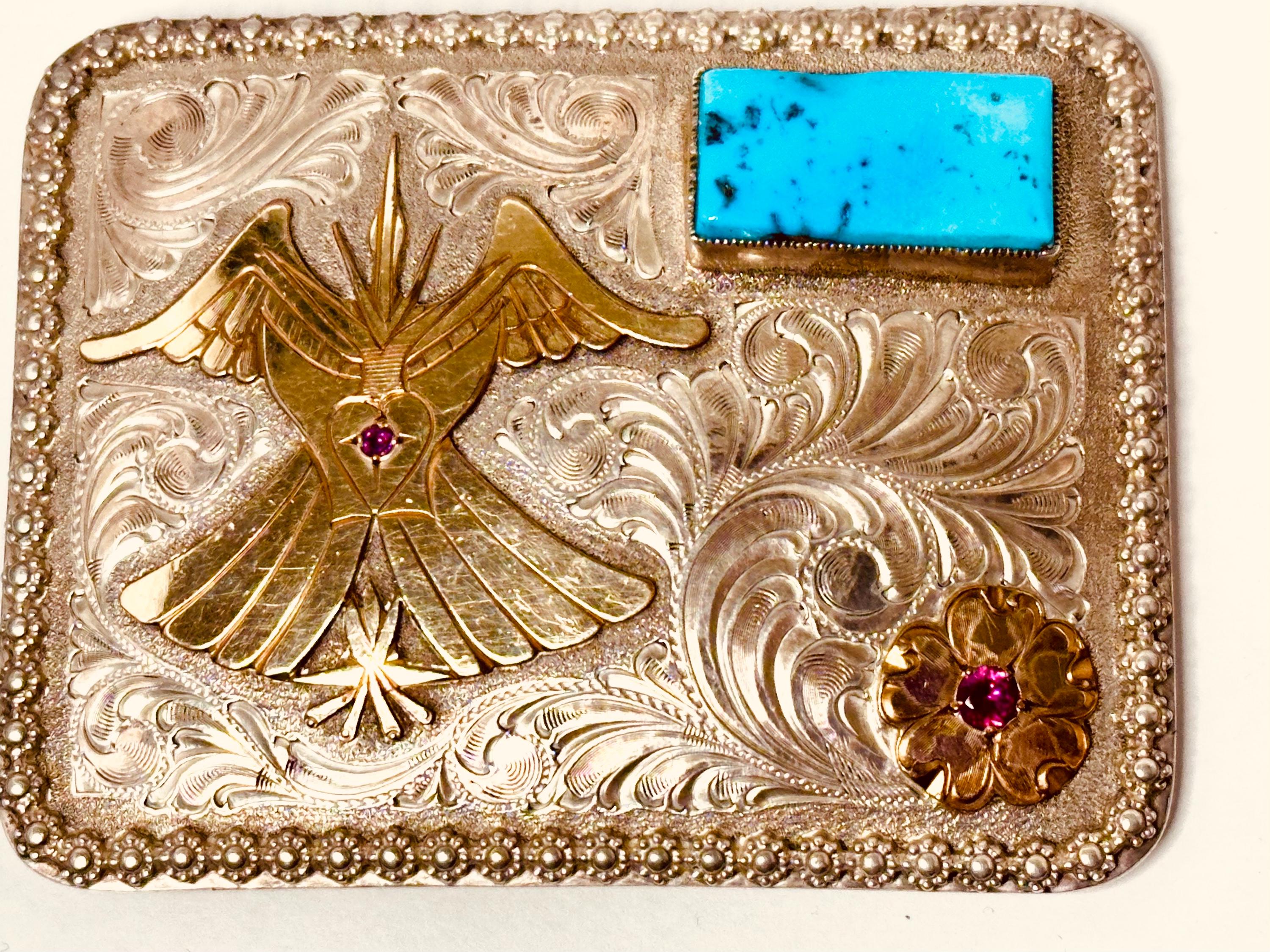 NWT Peyote Bird Beaded Leather Belt vintage BEADED buckle belt NATIVE AMERICAN indian print 30  main image 3