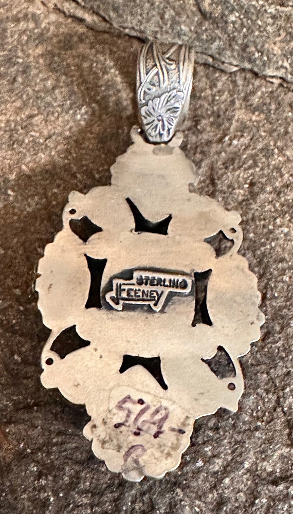 Gorgeous Leo Feeney Multi Gemstone Pendant with S… - image 2