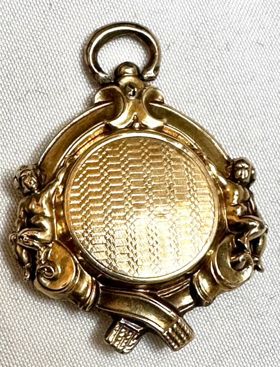 Antique Victorian 10k Yellow Gold Locket Pendant w