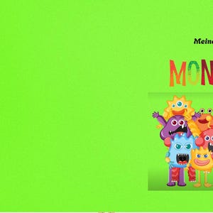 Children&#39;s coloring book, monster coloring, fantasy coloring, digital coloring book, children&#39;s coloring pages, funny monsters