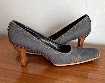 Denim Pumps - Etsy