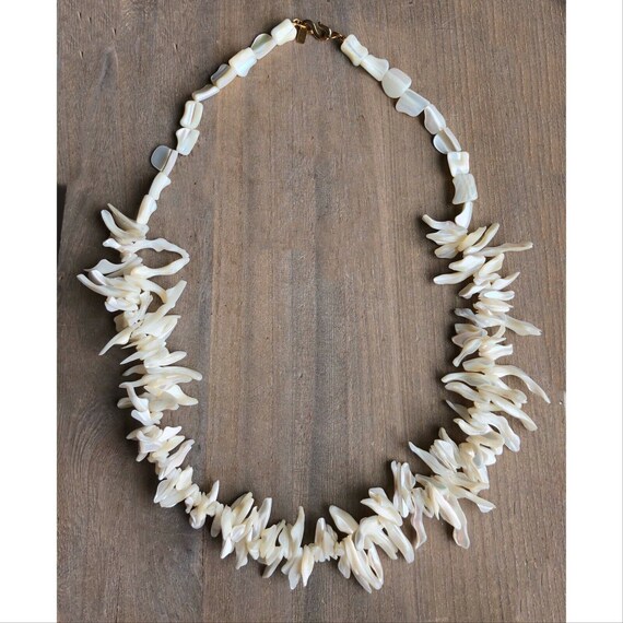 Vintage Kenneth Jay Lane Signed Natural Mother Of… - image 2