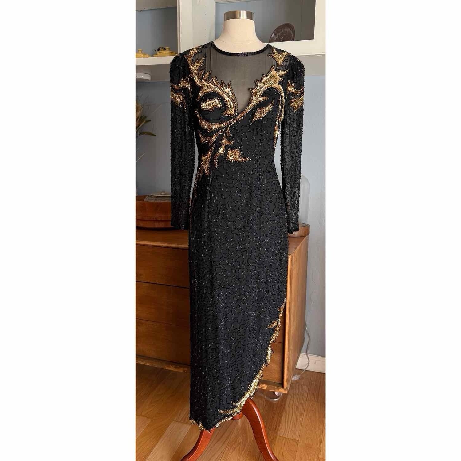Lillie Rubin Beaded Dress - Etsy