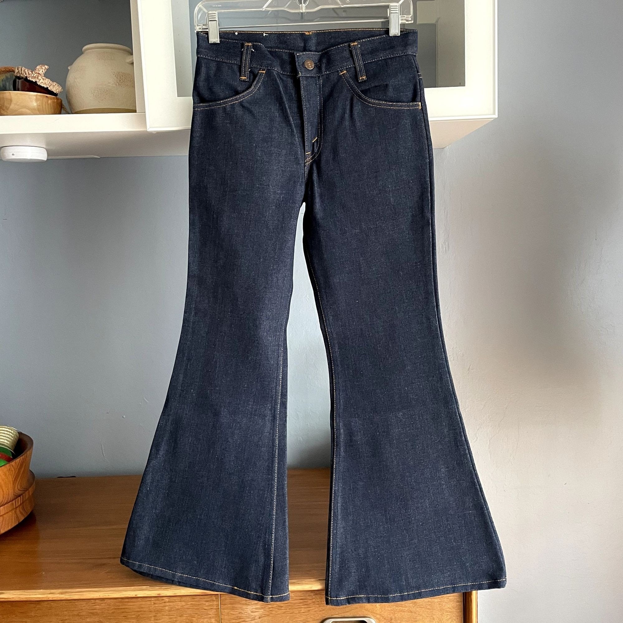 Vintage 1970s NOS Levis 784 Orange Tab Big Bell Boys Bell - Etsy