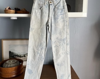Vintage Marithe Francois Girbaud Stone Washed Jeans Frauen 3/4 High Rise