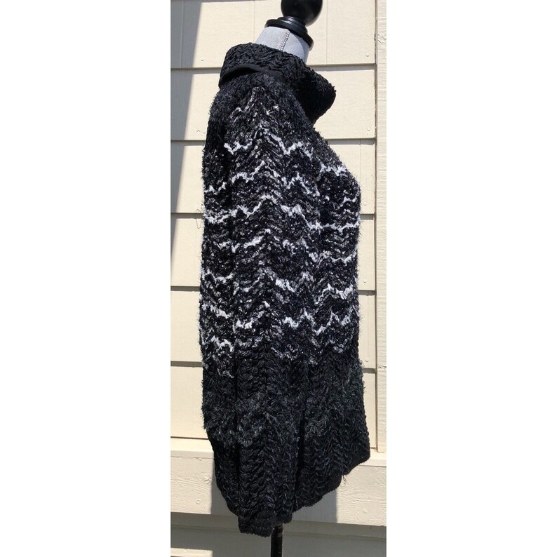 Vintage Yves Saint Laurent YSL Tweed Knit Wool Blend Sweater Size M image 3