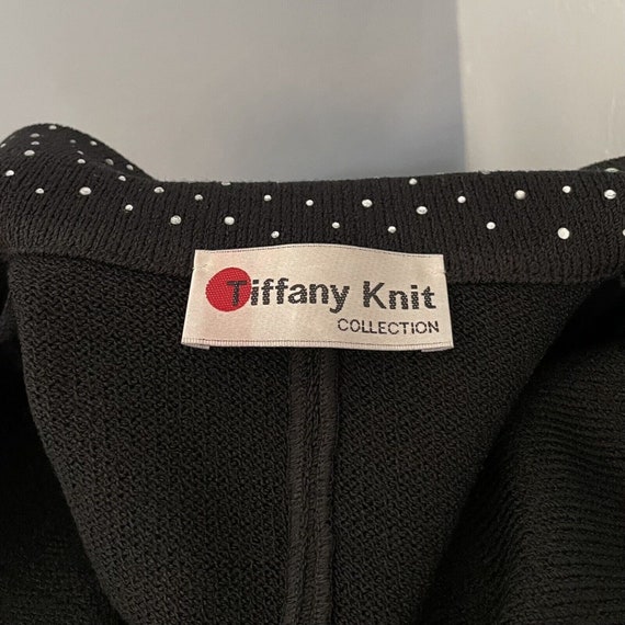 Tiffany Knit Collection Vintage Evening Jacket Bl… - image 9