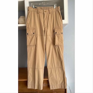 Vintage Polo Ralph Lauren Military Field Cargo Pants Khaki 34