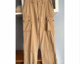Vintage Polo Ralph Lauren Military Field Cargo Pants Khaki 34