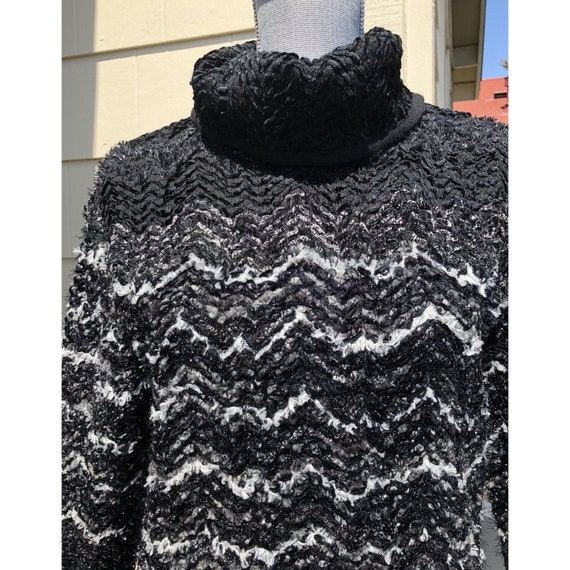 Vintage Yves Saint Laurent YSL Tweed Knit Wool Bl… - image 2