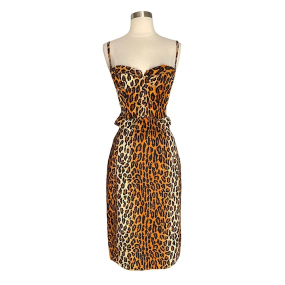 Vintage 1989 Patrick Kelly Cheetah Leopard Bustie… - image 1