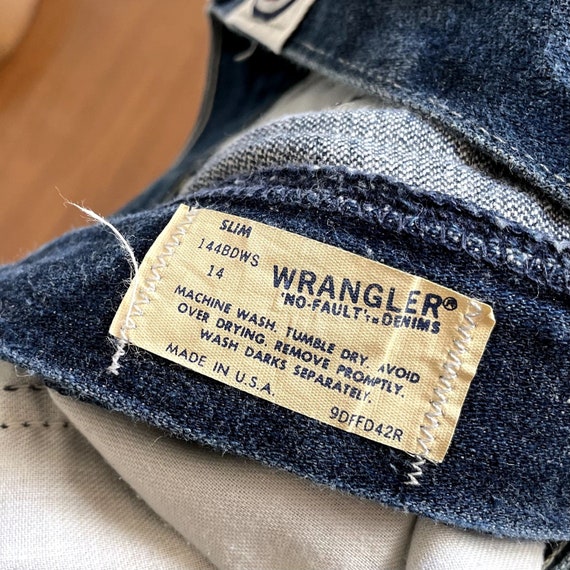 Vintage 70's Wrangler High Rise Bootcut Jeans - image 7