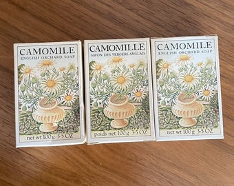 Crabtree & Evelyn Camomile English Orchard Soap Bar 3.5 OZ NIB Vintage 1980