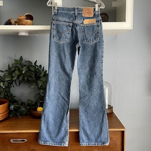 Vintage 90&#39;s Levi 517 Slim Fit Boot Cut Jeans Size 3