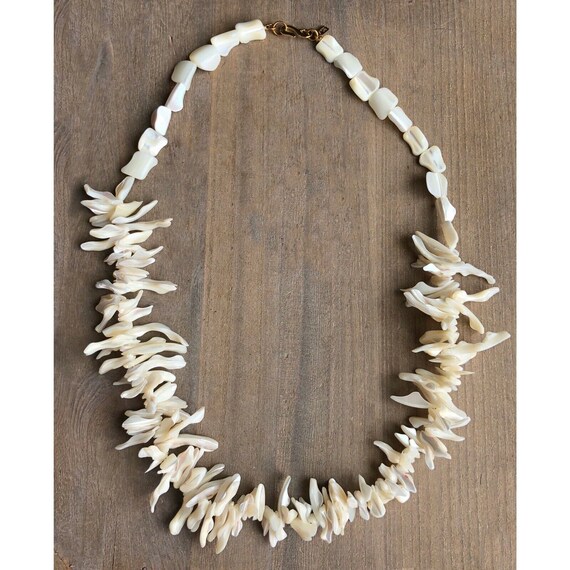 Vintage Kenneth Jay Lane Signed Natural Mother Of… - image 1