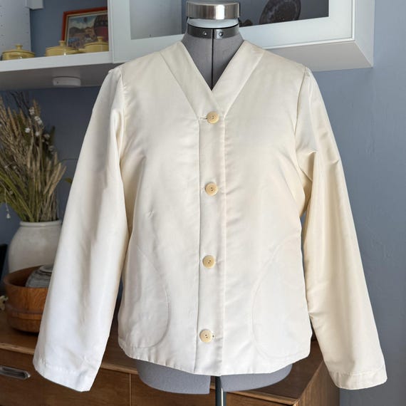 Ralph Lauren Black Label, Vintage Ralph Lauren Black Label Jacket Ivory Insulated Body