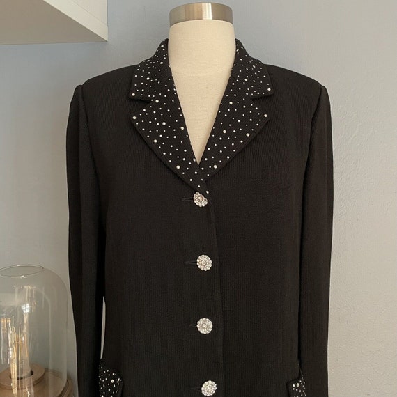Tiffany Knit Collection Vintage Evening Jacket Bl… - image 2