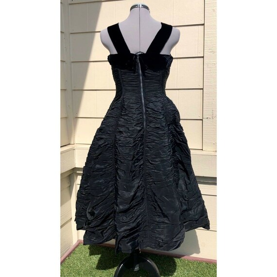 GiGi Young Vtg 1950s Black Fit & Flare Pinup Rock… - image 2