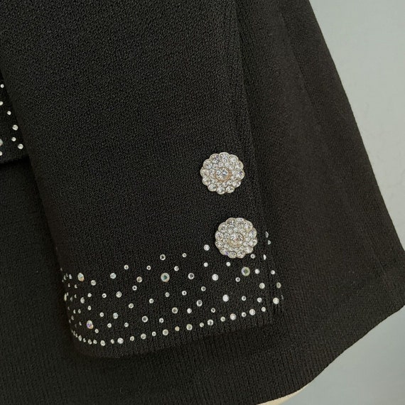 Tiffany Knit Collection Vintage Evening Jacket Bl… - image 5