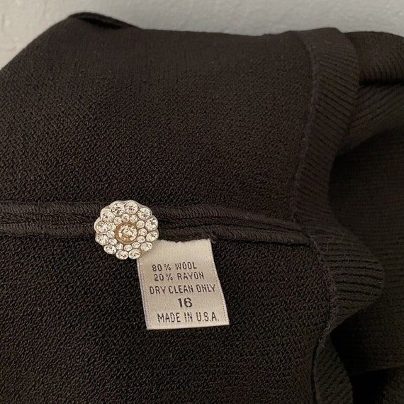 Tiffany Knit Collection Vintage Evening Jacket Bl… - image 10