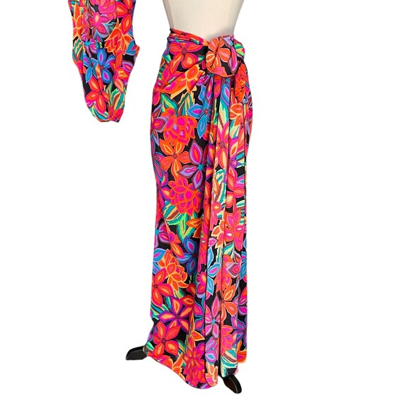 Vintage 70s 80s DeWeese Retro Psychedelic Floral … - image 4