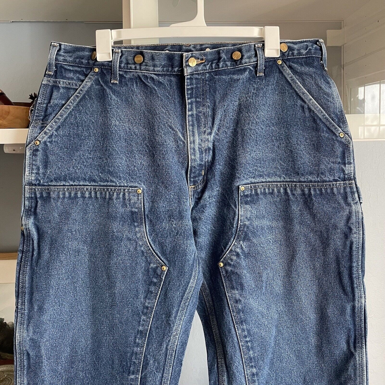 Carhartt logger jeans with suspender buttons sales