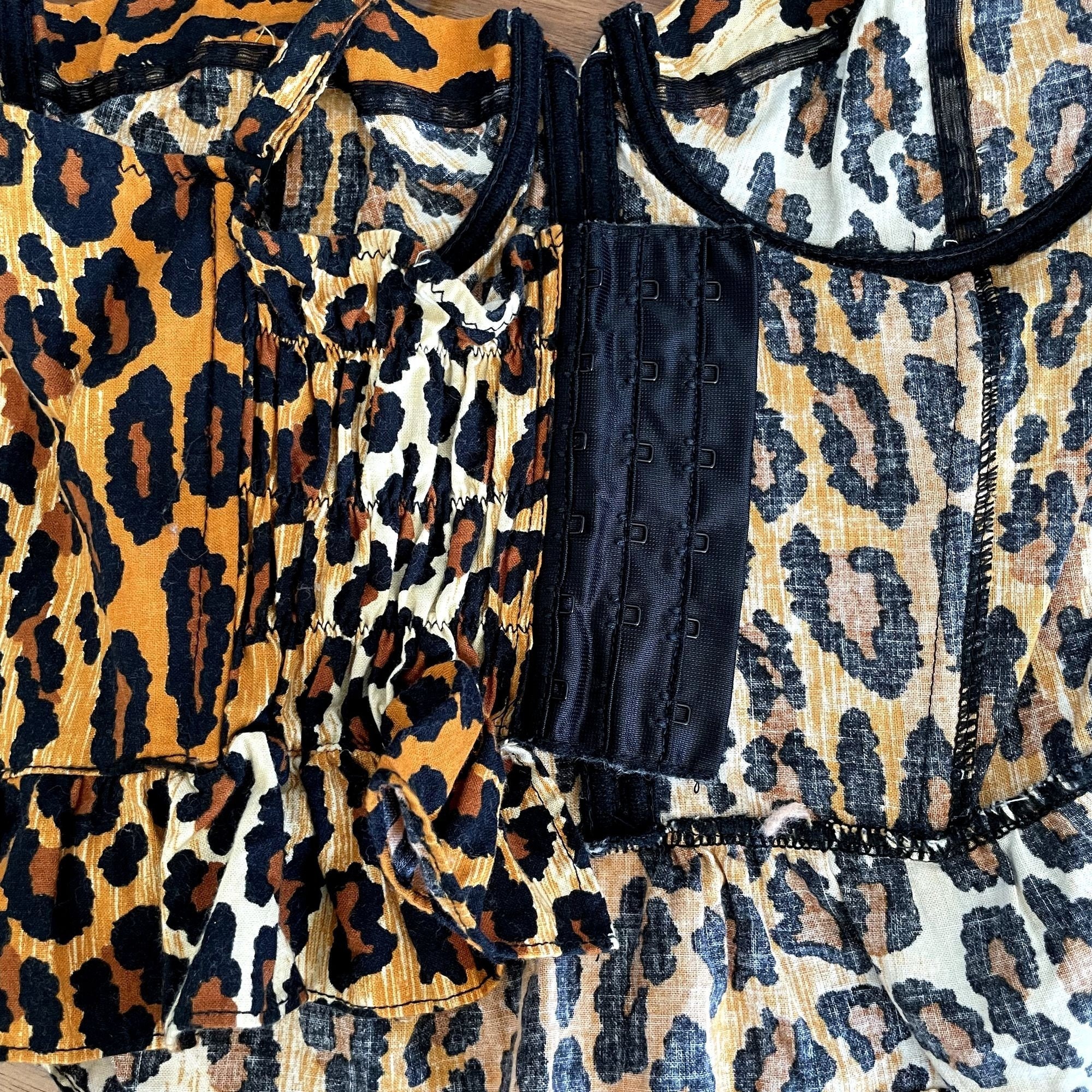 Vintage 1989 Patrick Kelly Cheetah Leopard Bustier Top