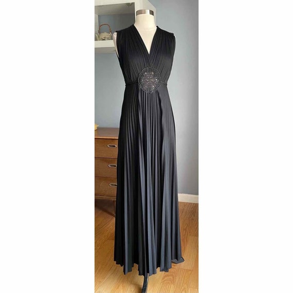 Vtg 70s Jody T Of California Grecian Disco Maxi D… - image 1