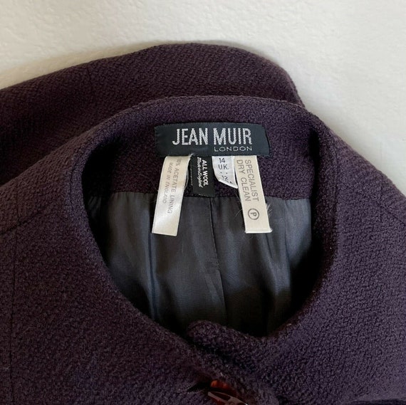 1980s Jean Muir Purple Tweed Textured 