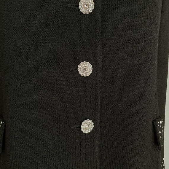 Tiffany Knit Collection Vintage Evening Jacket Bl… - image 3