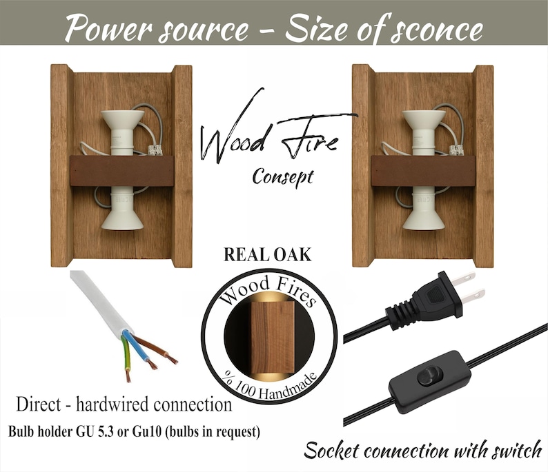 Op de afbeelding: Een houten wandlamp met een witte porseleinen lamp. De lamp is gemaakt van echt eikenhout en heeft een vaste bedrading. De lamp is ook verkrijgbaar met een stopcontact en een schakelaar. De lamp is 100% handgemaakt.