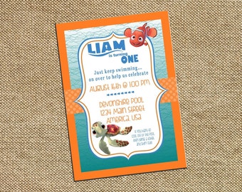 Finding Nemo Birthday Invitation