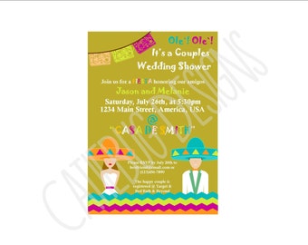 Couples Fiesta Wedding Shower Invitation