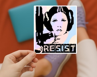 Leia Resist Sticker: Feministischer Anti-Trumpf Star Wars Sticker