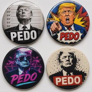 Anti-Trump politisk nålknapp, rolig protestbricka, satirisk valknapp, motstå aktivist nål, jag gjorde det anti-Trump nålknappar