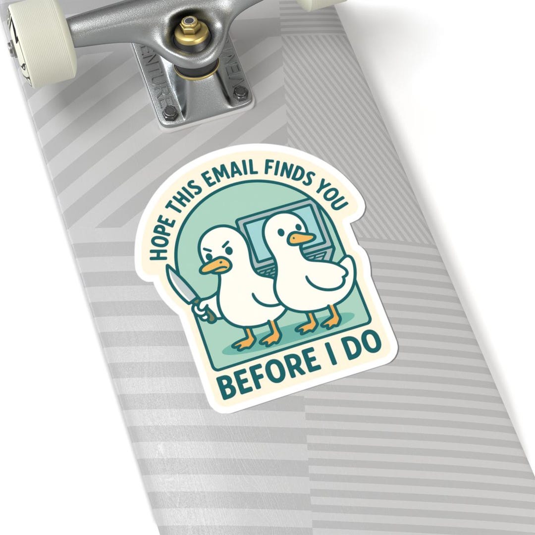 Funny Goose Meme Sticker | Sarcastic Office Humor Vinyl Decal - Etsy
