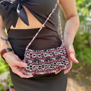 Ash and Bloom Custom Made Metal Ring Handbag – Chainmail Style Purse – Handmade Accessory – Durable & Elegant Gift