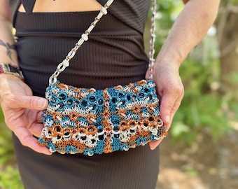 Tide and Flame Custom Made Metal Ring Handbag – Chainmail Style Purse – Handmade Accessory – Durable & Elegant Gift