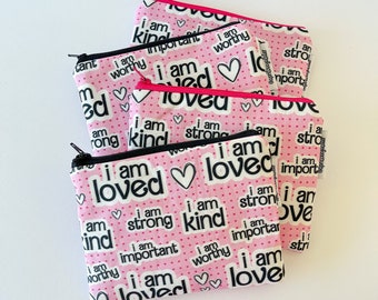 flat pouch -- affirmations