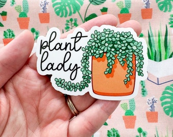 plant lady - vinyl sticker