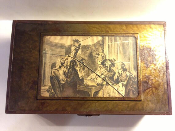 Vintage Jewelry/Cigar Box