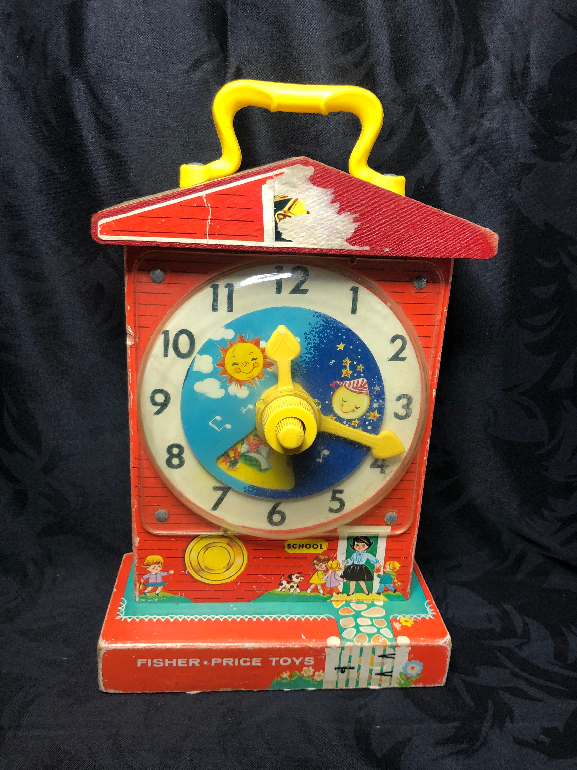 Fisher Price Music Box Teaching Clock Etsy